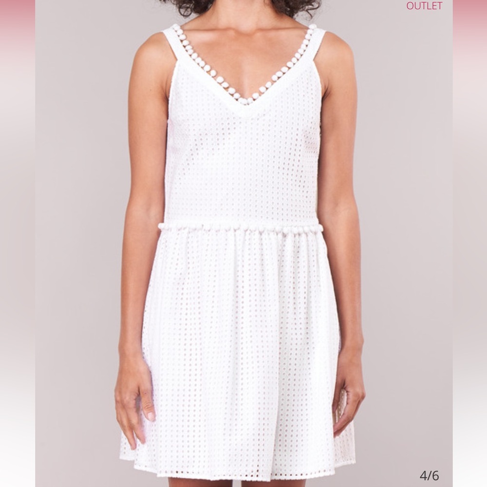 LOVE MOSCHINO Cotton White Mini Dress